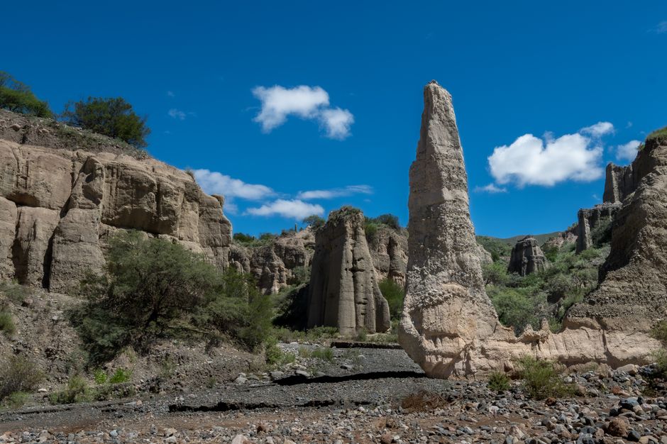 Rock formations in San Fernando del Valle de Catamarca, Argentina